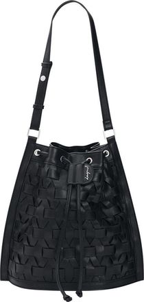 Desigual Woven Faux Leather Backpack in Black at Nordstrom