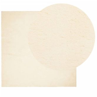 Berkfield Home Rug HUARTE Short Pile Soft & Washable Cream 200x200 cm | Size: Medium