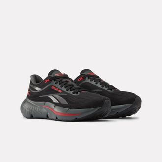 Reebok Laufschuh REEBOK ZIGNITION, Herren, Gr. 42,5, schwarz, rot, schwarz, Textil, Schuhe Laufschuh