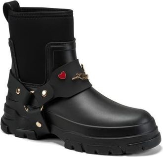 Karl Lagerfeld Rivenna Rain Bootie in Black at Nordstrom, Size 10