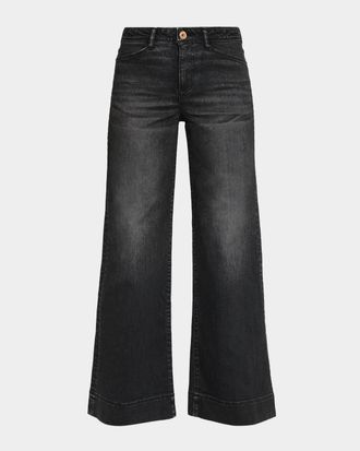 Moussy Vintage Pintuck Flare Jeans