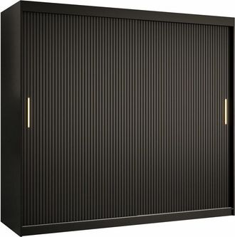Mirjan24 Mobilier1 - Armario Hartford 400, Negro, 200x200x62cm, Puertas De Armario: Correderas, N&uacute;mero De Estantes: 0