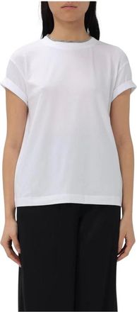 Brunello Cucinelli Mujer, Camisetas, Blanco, Talla: M