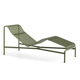HAY Palissade Chaise Longue Liegestuhl, olive