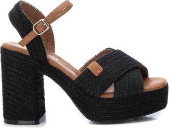 Xti Womens Heeled Sandals In Black
