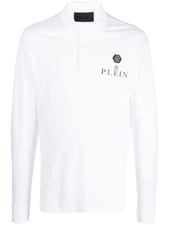 Philipp Plein Polo con stampa - Bianco