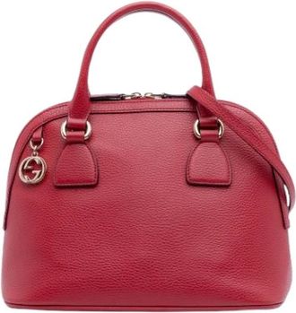 Gucci Pre-owned Handbags, female, Red, Size: ONE SIZE Pre-owned Satchel