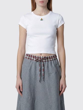 Vivienne Westwood Top in cotone con logo Vivienne Westwood
