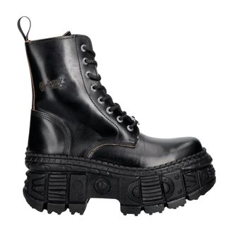 New Rock Schoenen, Dames, Zwart, 41 EU, Leer, M-Wall 026N-C10