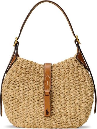 Ralph Lauren Polo Id Raffia Shoulder Bag
