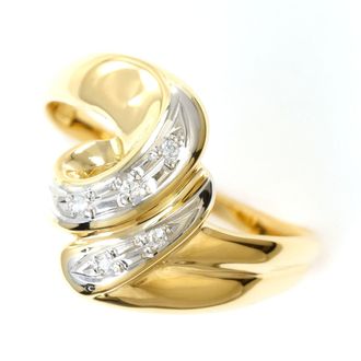 C&A Platinum Yellow Gold Yellow Gold (18K) Platinum 900 Band Ring (Pre-Owned)