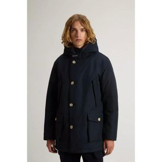 Woolrich Heren, Jassen, Blauw, Maat: 2XL Katoen