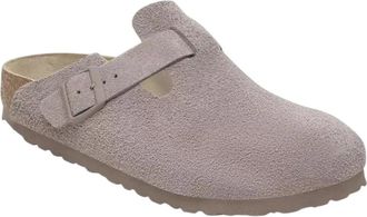 Birkenstock Boston Pure Sage - Heren - Slip ons - Grijs - 43 EU - Leer - Schoenen