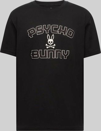 Psycho Bunny Mens Gage Wordmark Tee 001 BLACK / XXXL