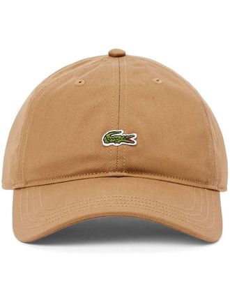 Lacoste logo cap - men - Cotton - One Size - Brown