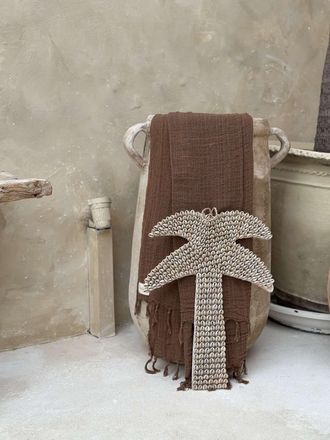 OEM Decoraci&oacute;n Bohemia Palmera Marr&oacute;n