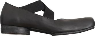 Uma Wang Leren Ballerinas - Dames - Ballerinas - Zwart - 36 EU - Leer - Schoenen