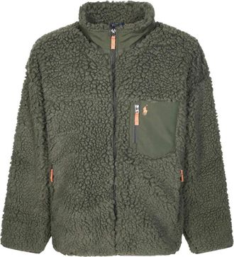 Polo Ralph Lauren Double-Knit Full-Zip Hoodie - Heren - Fleece jassen - Groen - L - Fitness