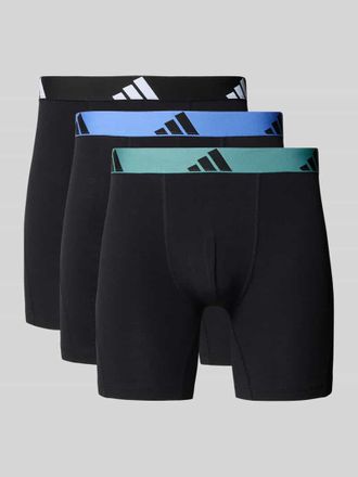 adidas Boxershorts mit elastischem Logo-Bund im 3er-Pack in Black, Größe XXL