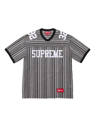 SUPREME Open Knit Football T-shirt - Black