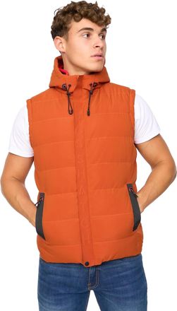 Crosshatch Heren Kampleys Gilet met reli&euml;f (Gebrande sinaasappel)