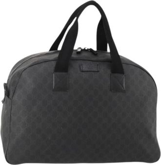Gucci Pre-owned Boston Bag - Dames - Vintage Weekendtas - Zwart - ONE Size - Leer - Vintage