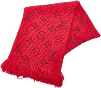 Louis Vuitton Pre-owned Scarves, female, Red, Size: ONE SIZE Pre-owned Wool Scarf