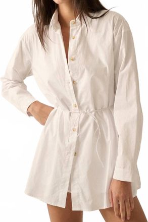 Promesa Solid Collar-Neck Layered Yoke-Back Romper In Cream