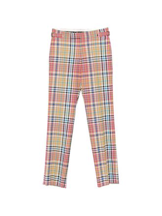 Vivienne Westwood Multicolor Plaid Trousers With Tailored Fit And Side Adjusters