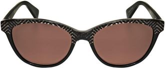 Christian Lacroix Ladies Black Cat Eye Sunglasses CLS1095-070-1