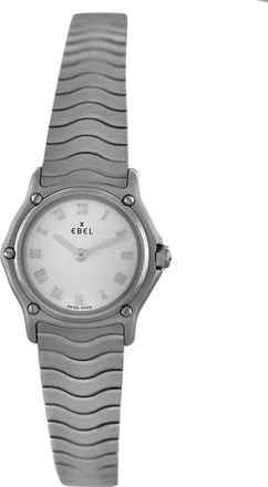 Ebel Pre-owned Ebel Wave Quartz Silver Dial Ladies Watch E9157111
