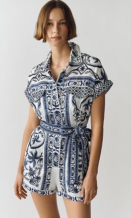 Farm Rio Wonderful City Linen Romper