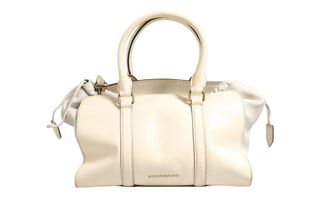 Burberry Chalk White Large Leather Tote Womens Bag (Pre-Owned)