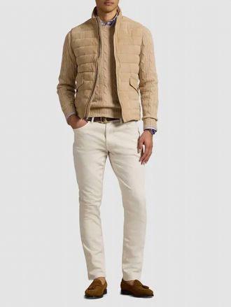 Polo Ralph Lauren Sullivan Slim Knitlike Chino Pants In Dove Grey