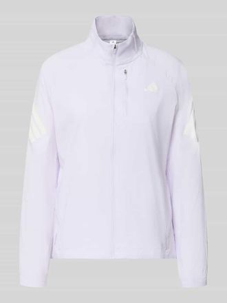 adidas Regular Fit Trainingsjacke mit Logo-Print in Flieder, Gr&ouml;&szlig;e XL