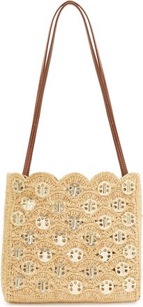 Paco Rabanne Sac A Main Embellished Raffia Shoulder bag - Natural - One Size