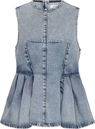 Co'Couture Pancy CC Denim Top - Dames - Blouses - Blauw - XS - Denim - Overhemden