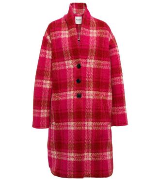 Isabel Marant Gabriel checked flannel coat