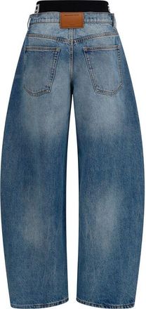 Alexander Wang Womens Blue Cotton Relaxed Fit Jeans Clothing
