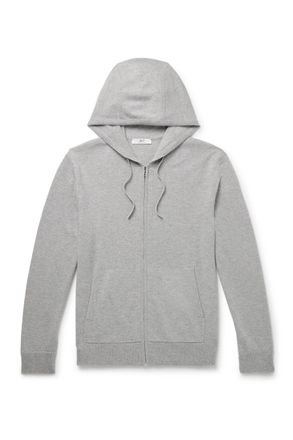 Mr P. Merino Wool and Cashmere-Blend Zip-Up Hoodie