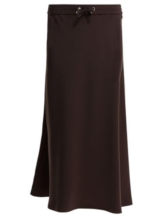 Herno Matte Satin Midi Skirt