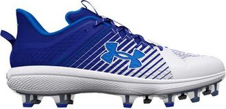 Under Armour Mens Yard Low MT TPU- - Baseball Shoes Royal/White/White Size 10.0