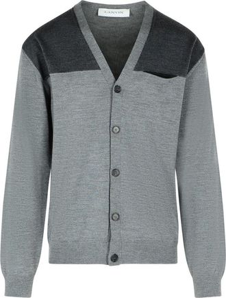 Lanvin Grey Wool Cardigan