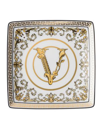 Versace Virtus Gala White Canape Dish