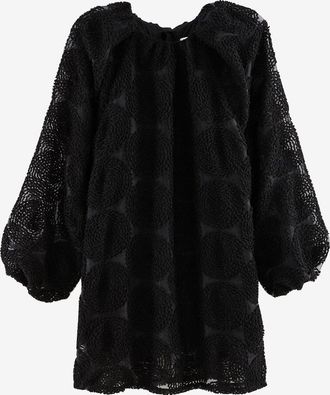 Balzac Paris Transparentes Kurzkleid mit Rundhals Elsa