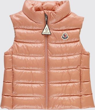Moncler Gilet imbottito in nylon con logo Moncler