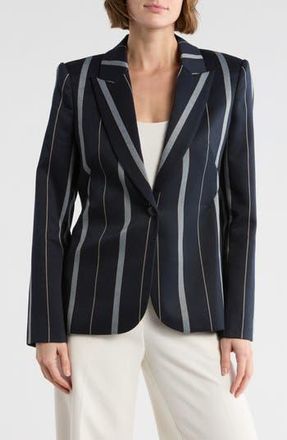 L'agence Clementine Blazer in Midnight Multi Stripe at Nordstrom Rack, Size 6