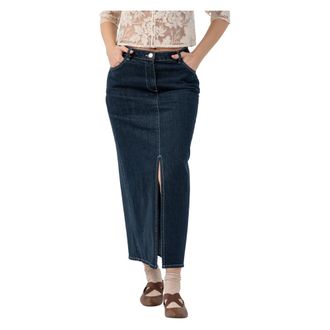 Kocca Denim Skirts, female, Blue, Size: M Casual denim look long skirt
