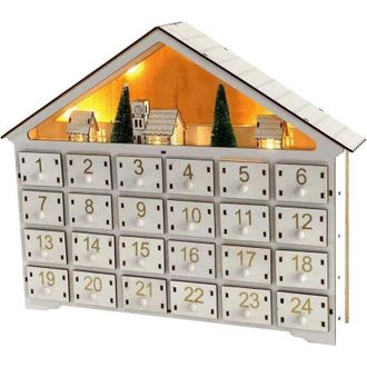 OEM Calendario De Adviento De Madera, Calendario De Adviento Vac&iacute;o Reutilizable, Calendario Navide&ntilde;o Diy Con 24 Cajones, Adornos Navide&ntilde;os Led &Uacute;nicos Para