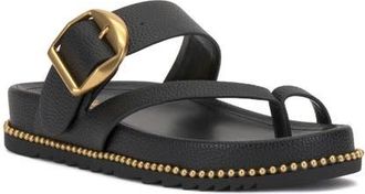 Vince Camuto Camilo Toe Loop Sandal in Black at Nordstrom, Size 6.5